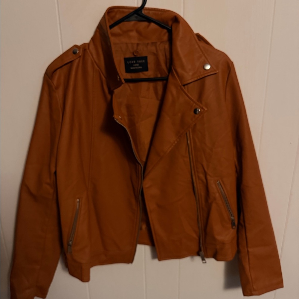 Love Tree Women's Brown Leather Jacket